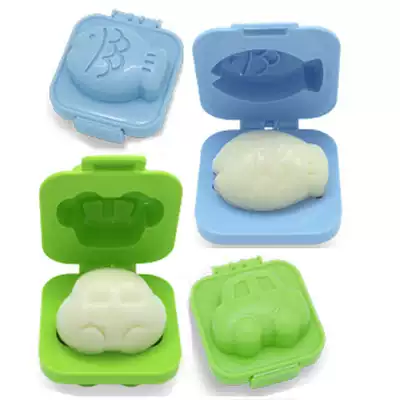 Egg Styler 2-piece set of boiled egg big transformation children rice ball sushi bento tool DIY steamed bread mold