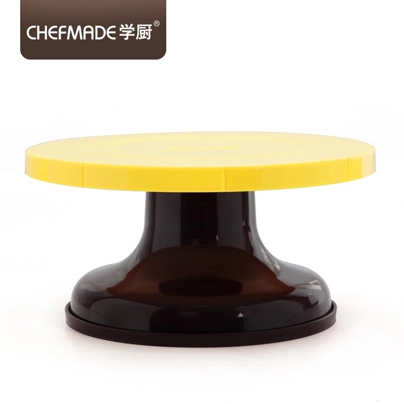 School Kitchen Baking Tool Birthday Cake Home 10 Inch Framed Flower Table Rotary Table Anti Slip Cake Turntable Decorated Framed