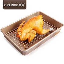 School Kitchen 13 Inch Rectangular Deepen Baking Pan Oven With Roast Chicken Seafood Bread Mold Deep Baking Nonstick Cake Mold