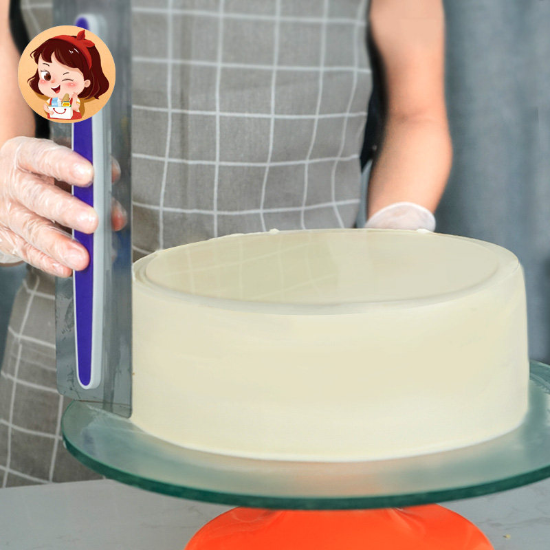 Cake wiping artifact baking novice cream smoothing tool scraper stainless steel tool 4 inches 6 inches 8 inches 10 inches