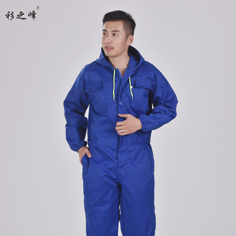 Áo sơ mi đỉnh jumpsuit nam mã lớn dài tay áo quần áo bảo hộ lao động với bụi trần và chống hà sơn phun sửa chữa máy phục jumpsuit