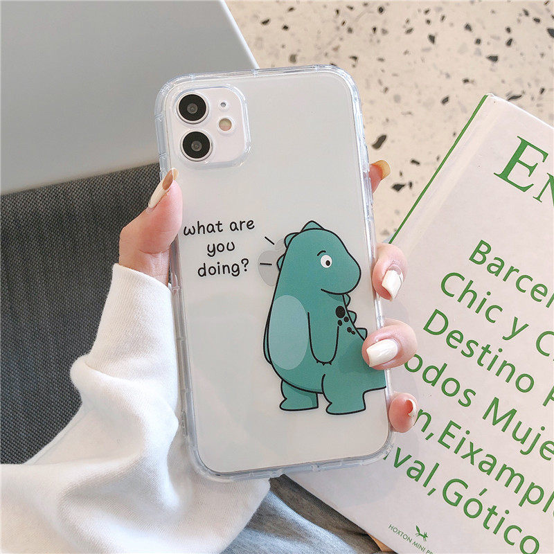 Cartoon Fruit Little Dinosaur Phone Case For Iphone Pro Models_voghion.com