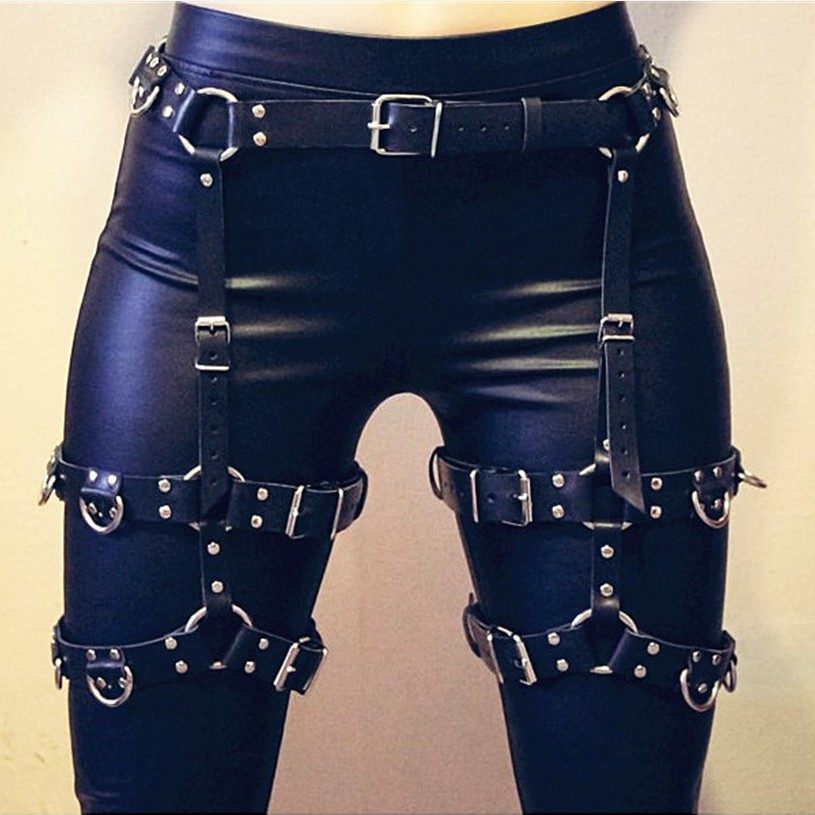 SM Women With Trendy Sexy Girdle Tie-Thigh Seductive Leg Ring Fashion 100 Hitch PU Quality Girdle Belt-Taobao