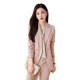 Pink striped suit jacket women's 2022 autumn new high-end professional suit women's fashion temperament goddess fan