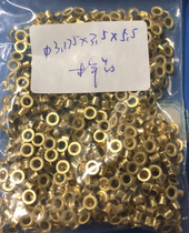 Brass flat head full hollow rivets 3 2*3 5 total length cap 5 5 16 yuan one thousand pieces in stock