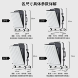 御旅 Универсальный брендовый чемодан с молнией, популярно в интернете, 24 дюймов