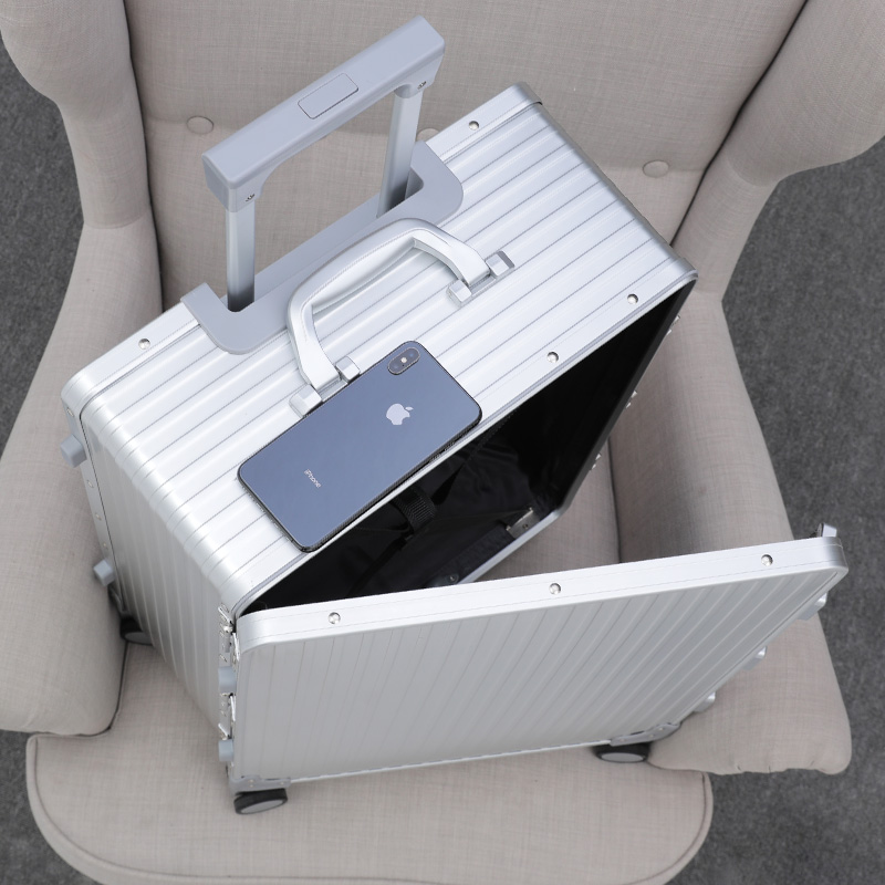 Large-capacity all-aluminum-magnesium alloy trolley case universal wheel men's and women's tide luggage password box 2024 inch suitcase