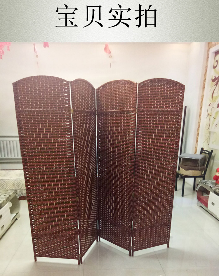 Màn hình khách sạn đơn giản kinh tế loại vách ngăn gấp di động hội trường khách sạn phòng ngủ riêng đơn giản và hiện đại - Màn hình / Cửa sổ vách ngăn bình phong gỗ