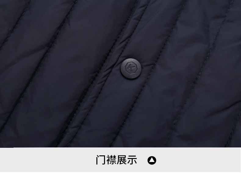 Утепленный пуховик для пожилых людей, комплект, для среднего возраста, V-образный вырез, большой размер Dream XI Jie 