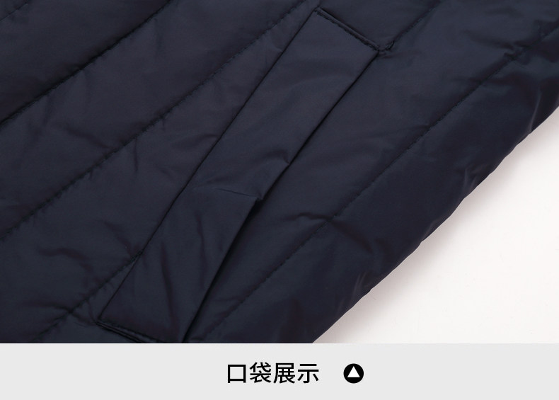 Утепленный пуховик для пожилых людей, комплект, для среднего возраста, V-образный вырез, большой размер Dream XI Jie 