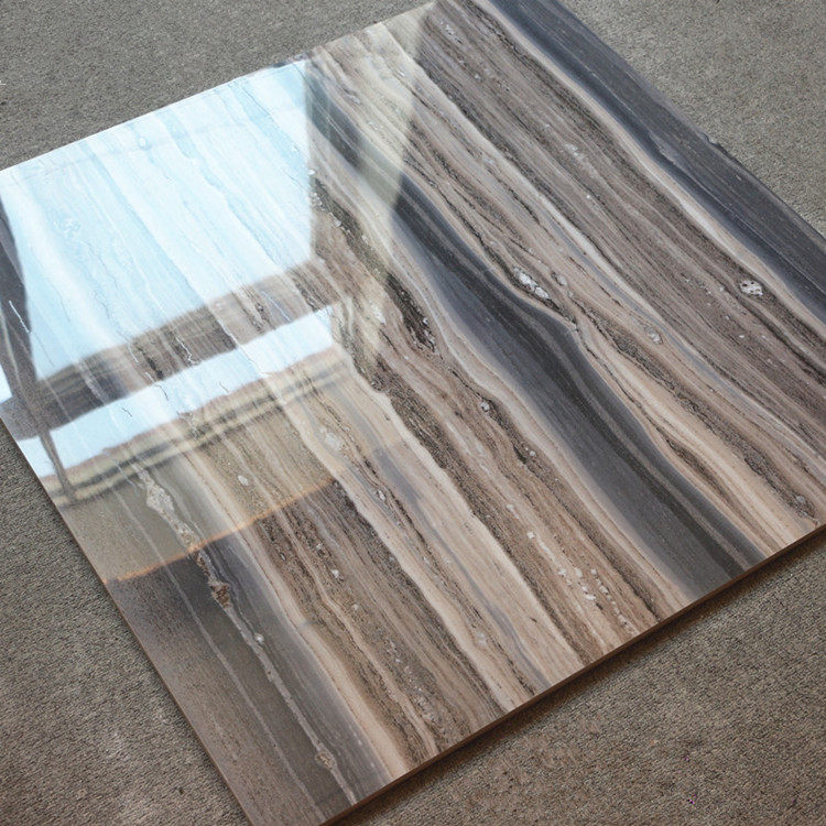 Guangdong Blue Wood Grain Tile 800X800 Living-room Dining Room Blue Star Sand Tile Hotel Lobby Non-slip Floor floor Living room