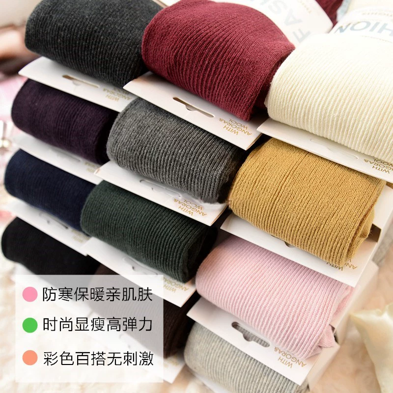 Quần lửng sọc đan quần lửng cotton dày là sọc dọc mỏng màu xám bước xà cạp - Xà cạp