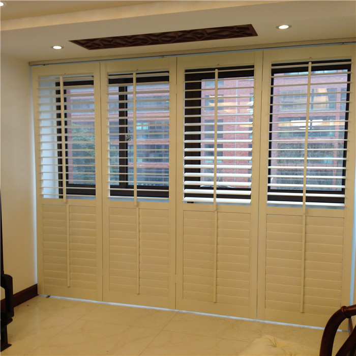 Solid wood folding door louver door Movable louver True louver False louver Glass sliding door Panel door Solid wood shutters