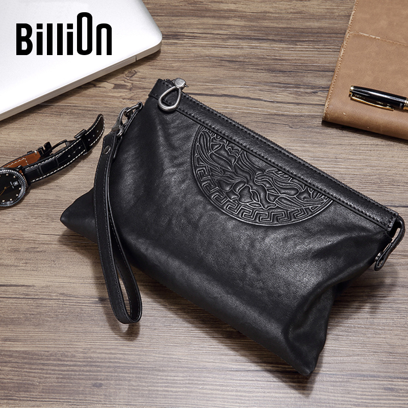 Cold Beast Genuine Leather Bag Men's Clutch Bag Men's Envelope Bag Men's Bag Fashion Casual 2025 New Clutch Bag Cold Beast Genuine Leather Bag Men's Clutch Bag Men's Envelope Bag Men's Bag Fashion Casual 2025 New Clutch Bag