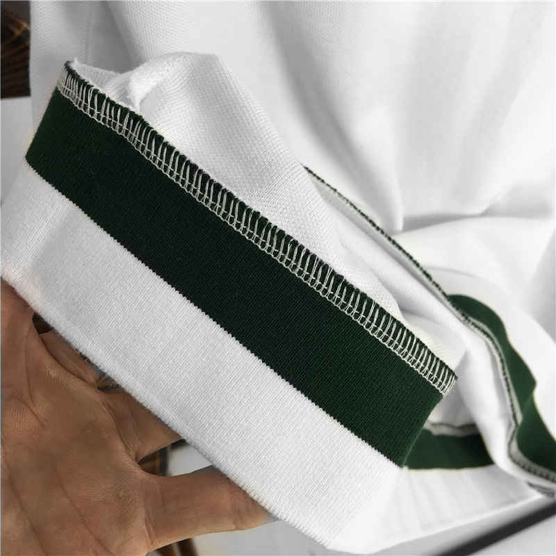 Nhãn hiệu chim 2018 mùa hè mới thêu nhãn Slim áo sơ mi nam POLO tay ngắn tay áo thun giản dị ve áo Polo áo phông polo