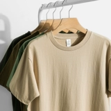 Цветная хлопковая футболка для отдыха, широкая цветовая палитра, в американском стиле, размер, оверсайз