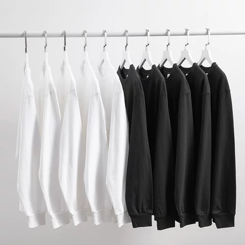 Двухцветный хлопковый цветной лонгслив для отдыха