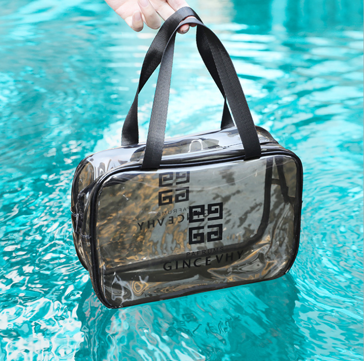 Transparent PVC swimming goggles swimming trouser containing bag large capacity waterproof containing bag travel portable multifunctional containing