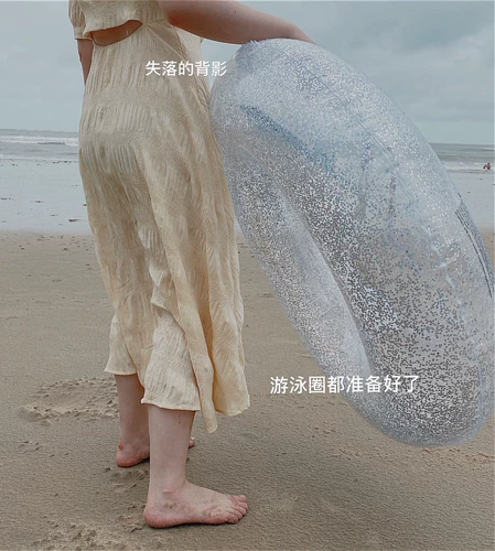 Блестки для ногтей для детей и взрослых, плавательный круг, увеличенная толщина