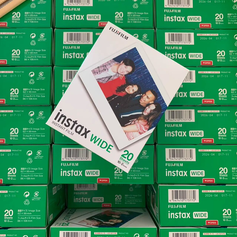 Polaroid Wide Format 20-Sheet Photo Paper Instax Wide300/400 Universal Wide Edge 5inch Film Roll Box Damaged