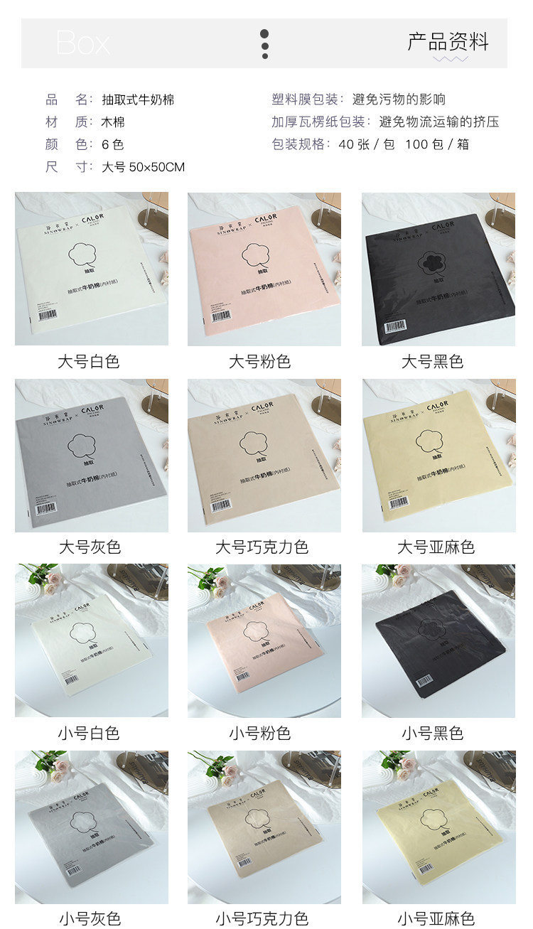 Extractable milk cotton flower wrapping paper with inner cotton paper, rose bouquet material, flower shop floral art, quick wrapping flower pic 2