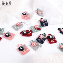 Floral clothes Christmas Bouquet decoration small bag embellishment Christmas tree flower shop supplies handmade diy felt accessories