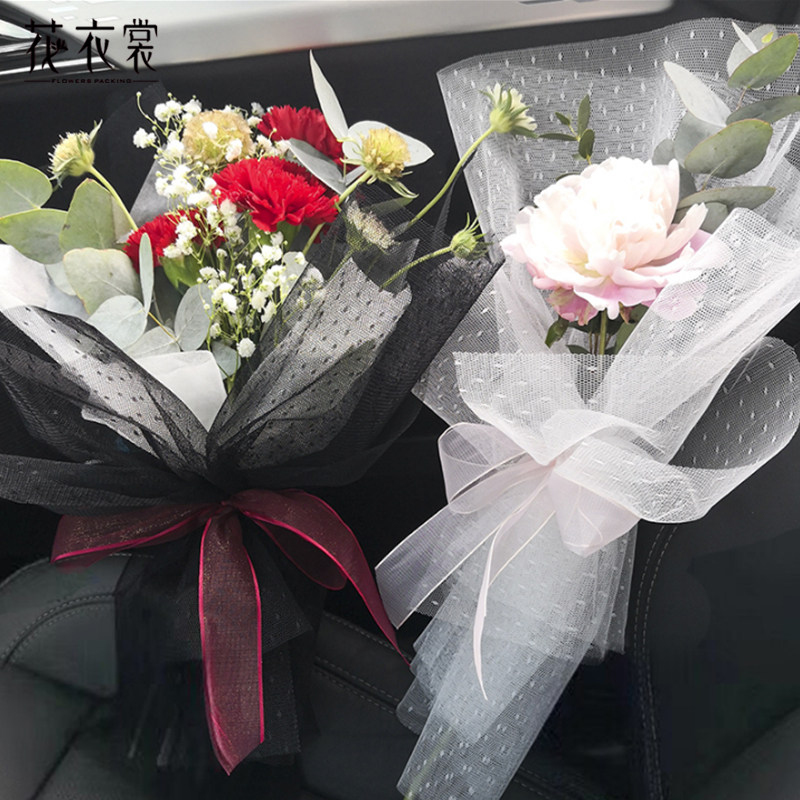 Floral clothes New products South Korea Point Dot Flowers Bag Flowers bouquet Flowers Bouquet Wrappers for the Flowers Shop