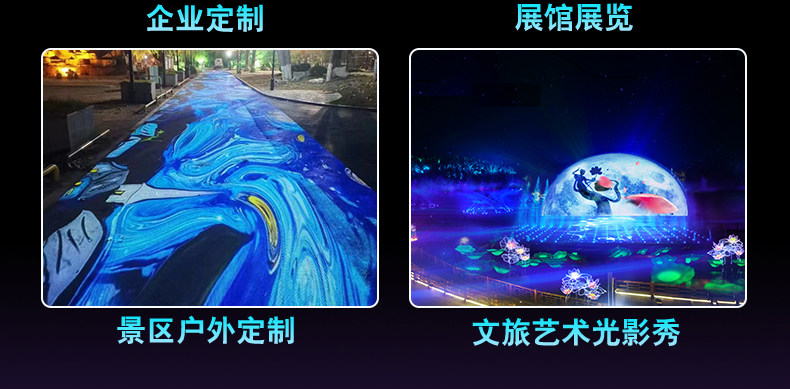 ar设备 全息互动投影墙面地面室内裸眼5d沉浸式企业政府展厅ar地面投影 Xwj