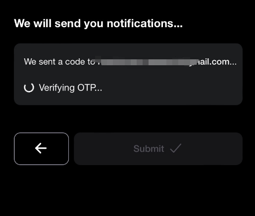 验证码填写提交