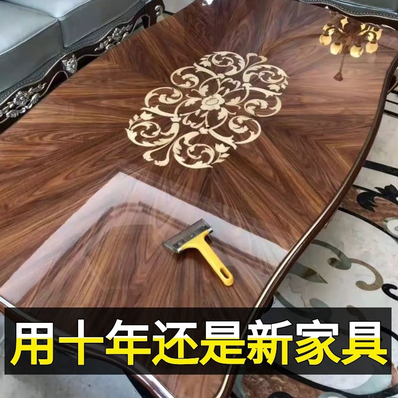 Furniture film transparent protective film high temperature self-adhesive high grade marble solid wood dining table coffee table table mask