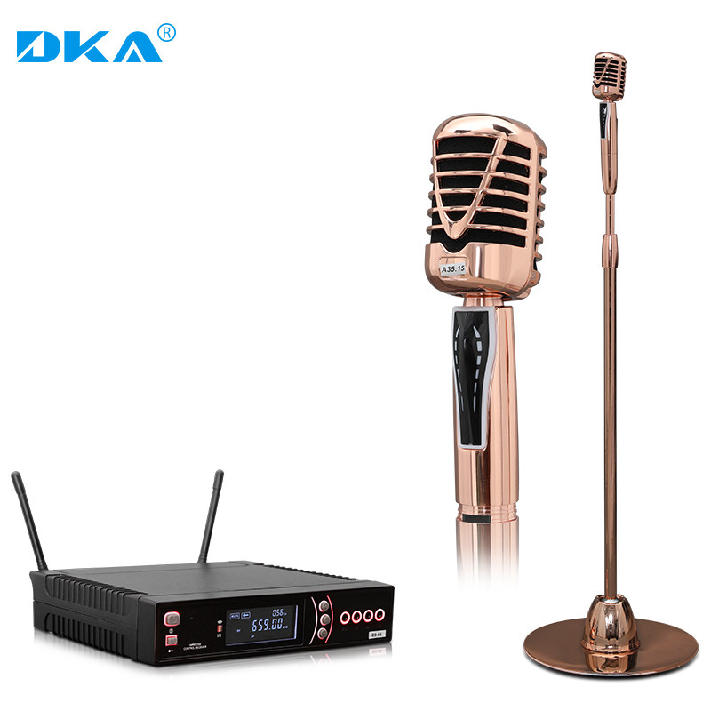 DKA professional swing wireless microphone landing KTV bag rock rock mi retro wired microphone