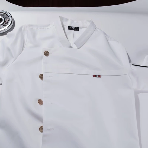 Высокий шеф -повар рабочая одежда мужская отель питание горячее горшок ресторан кухня кухня кухня осень осень и зимний отель шеф кухня кухня длинные рукава густо