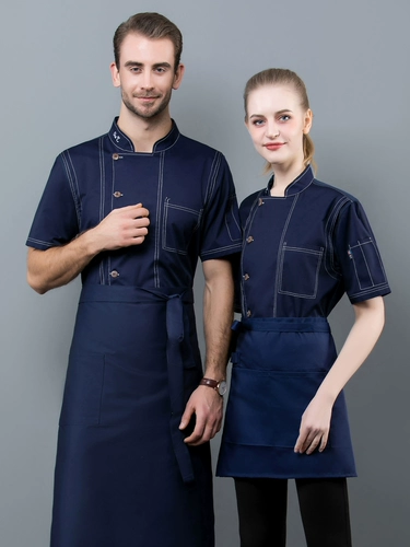 Рабочая одежда шеф-повара столовой с коротки