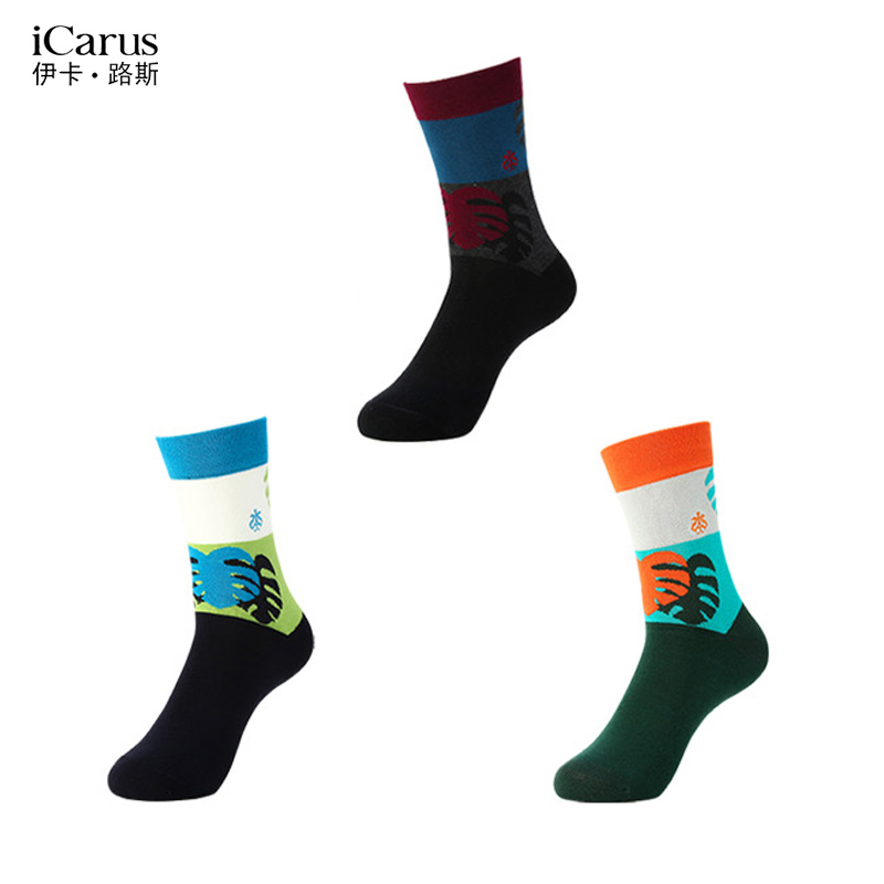 iCarus Icaros Combed Cotton High Drum Regular Season Cotton Socks Men Golf Sports Socks