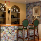 Горячая рука -пленка маленькие цветочные кирпичи северный средиземноморский лист цветочный лист 100 садовый кирпич