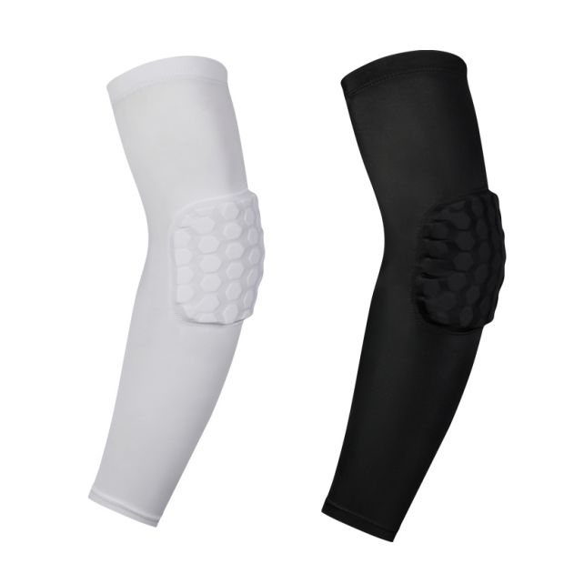Bảo vệ bóng rổ Elbows Bryant Armor Bảo vệ Vũ khí Bảo vệ Thể thao Tổ ong Va chạm Nam giới Phụ nữ Thiết bị bảo vệ găng tay chống nắng cao cấp