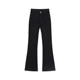 jeans bootcut ແອວສູງສີດໍາສໍາລັບແມ່ຍິງໃນພາກຮຽນ spring ຮູບແບບໃຫມ່ວ່າງ slimming ໄຂມັນຂະຫນາດໃຫຍ່ຂະຫນາດມມ stretch ຂາກ້ວາງຊື່