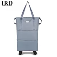 Синий трехслойный [съемное универсальное колесо] [расширяемая емкость]