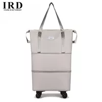 Серый трехслойный [съемное универсальное колесо] [расширяемая емкость]