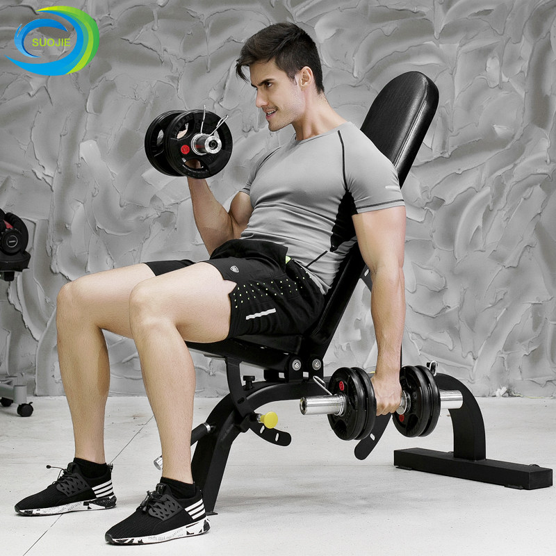 Suojie dumbbell stool professional commercial bench press stool bird stool sit-up auxiliary training board fitness stool fitness chair