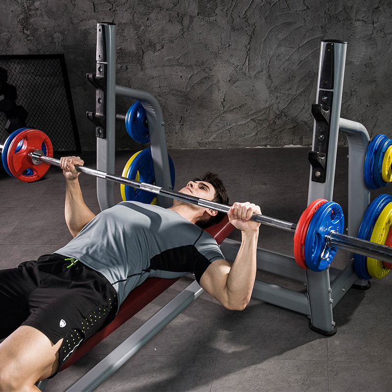 Sojie bench press rack multi-function barbell set Home weightlifting bed Fitness professional barbell rack Commercial fitness equipment