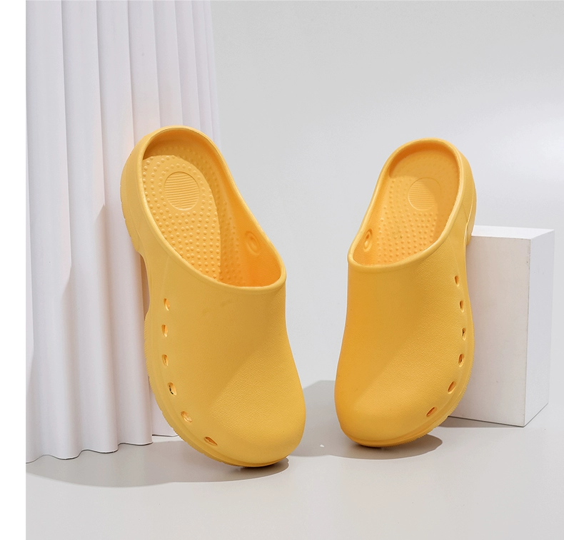 Operating room slippers women's breathable non-slip nurse's hole shoes medical special surgical shoes hospital toe-toe shoes doctor's shoes