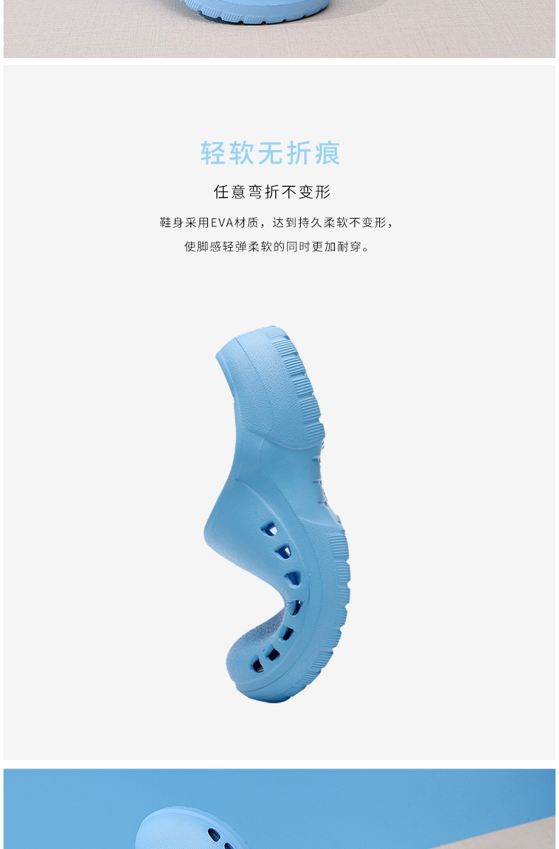 Jiaoloni operating room slippers women's non-slip surgical shoes doctors and nurses Baotou men's and women's summer clogs