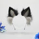 Orange Material Home's New Product: Realistic Animal Ear Headband, Cute Plush Animal Head Accessory, Evil Wolf Lone Wolf Hairband Headwear