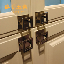 Thickened Boloni cabinet square handle Modern simple stainless steel handle Wardrobe wine cabinet cabinet handle