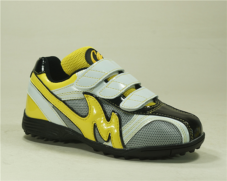 Baseball shoes broken nail training shoes trainer shoes softball shoes low-top black and white yellow and silver mesh breathable