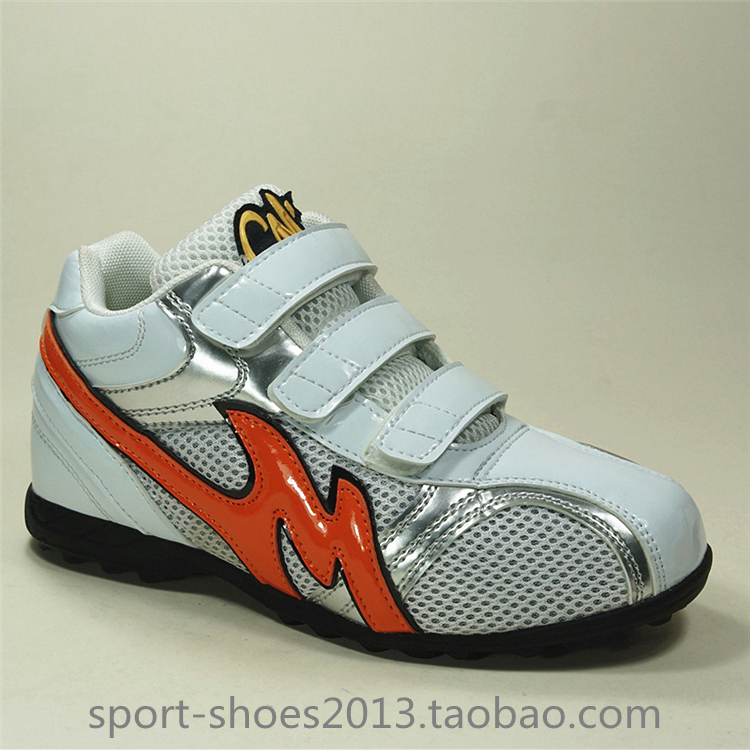 Baseball Shoes Broken Nails Professional Rubber Bottom Training Shoes Softball Shoe Factory Customized Direct Selling Silver White Orange Web Face