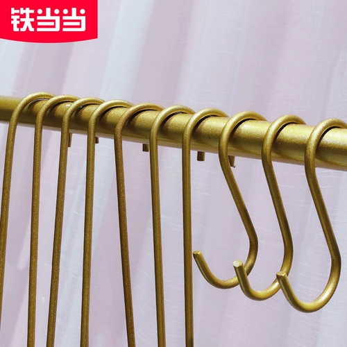 Магазин одежды подключите стену S Крюк Железная краска Золотая декоративная многофункциональная вешалка магазин одежды Creative Linked Hook