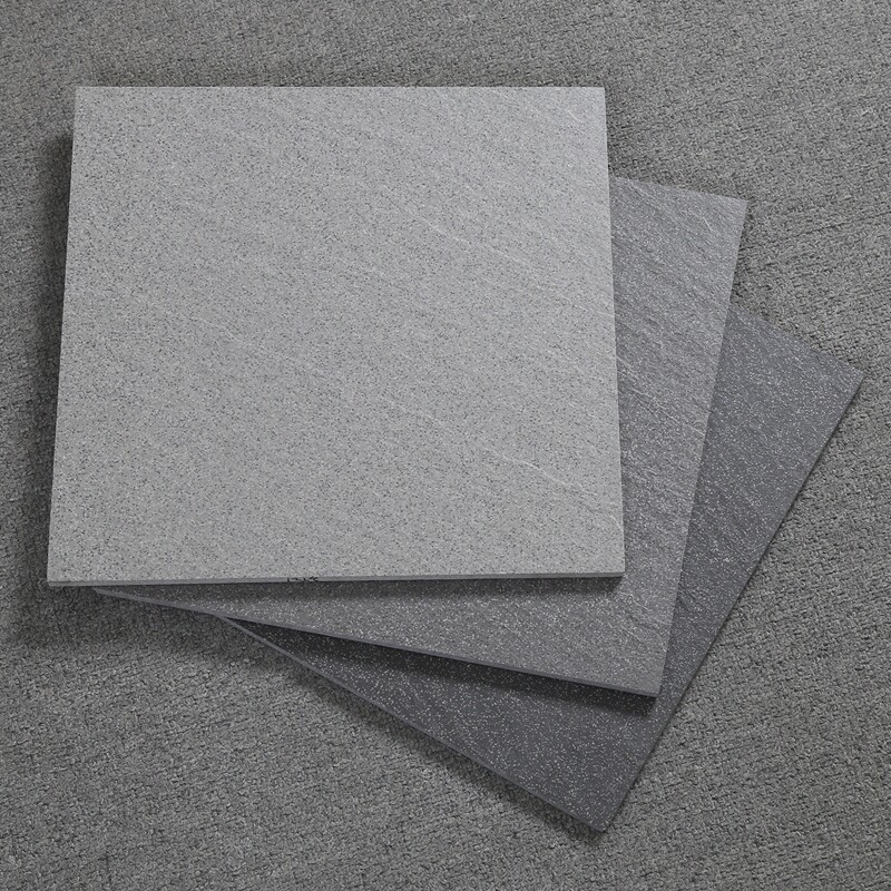Simple modern gray non-slip floor tiles 300x300 twill sand rock matte kitchen tiles toilet floor tiles
