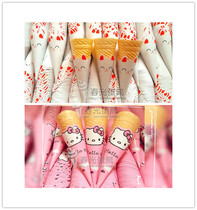 Ice cream wafer cone paper sleeve crispy tube paper sleeve cone paper sleeve cone cone paper holder cake holder